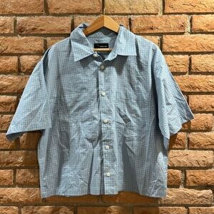 Original Use Sky Blue Checkered Button-Down Shirt